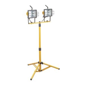 Luz de trabajo halógena de doble cabeza fija