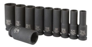 Dados Set De 10 Piezas De 1/2 De Impacto Sae O Metrica